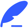blue feather icon
